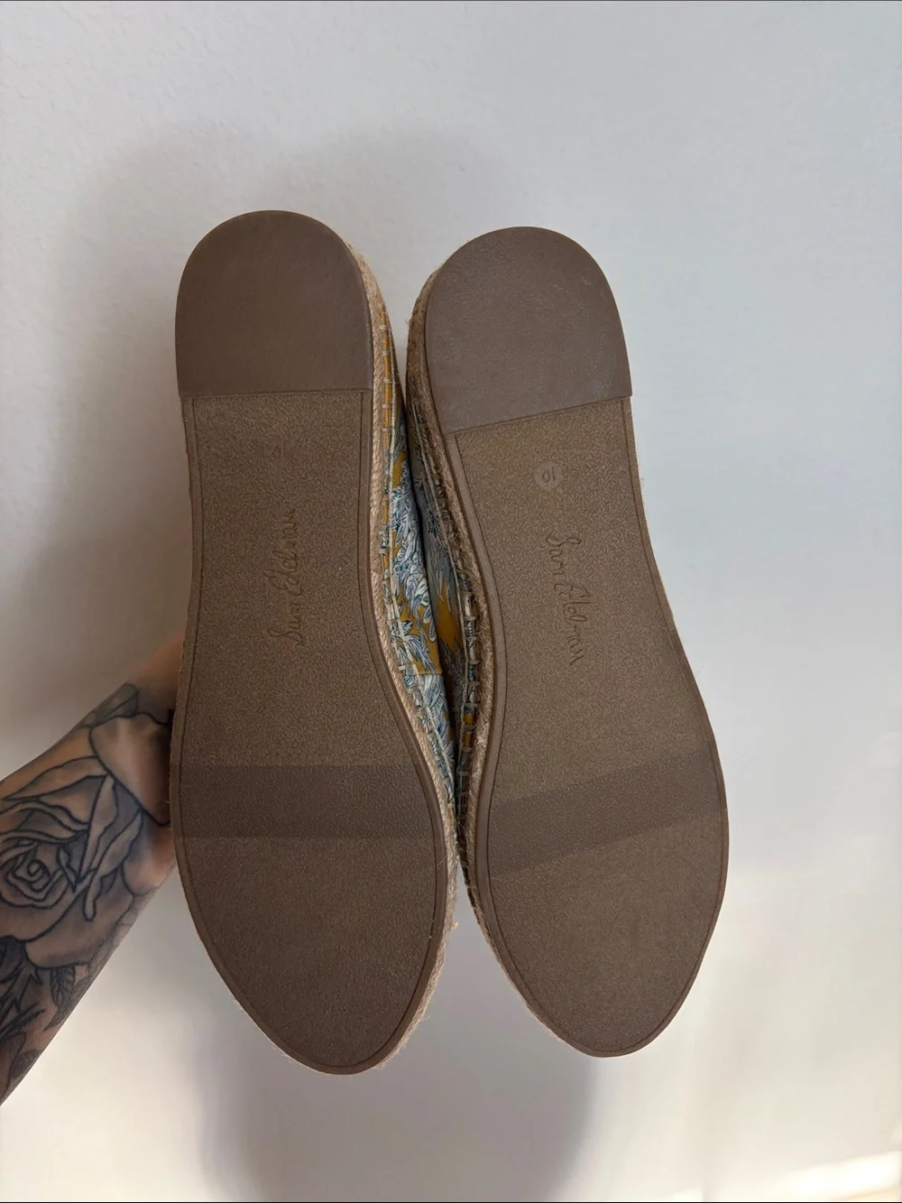 Sam Edelman |  Kai Espadrilles in Washed Marigold Floral Print Size 10 NWOB